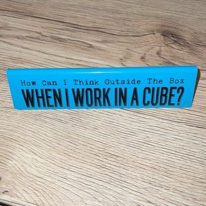 Office Cubicle Joke Sign